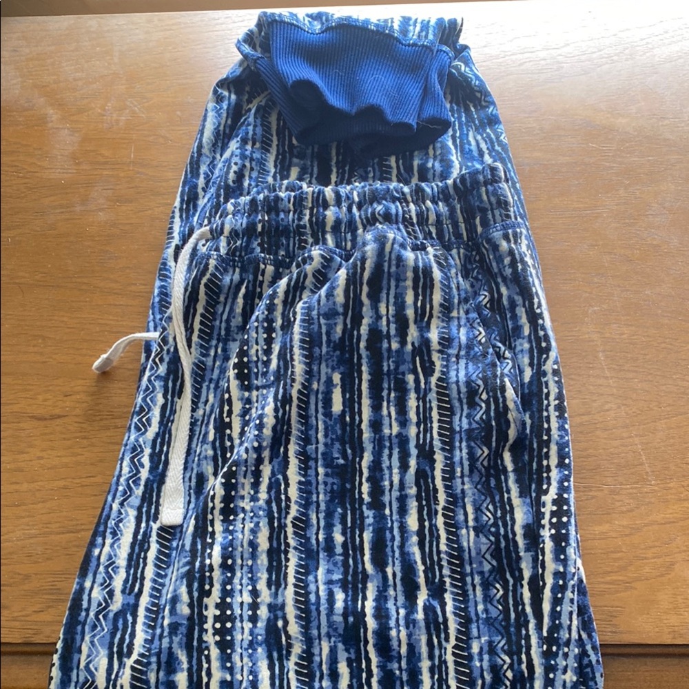 LuLaRoe Blue Smocked Maxi Jumpsuit